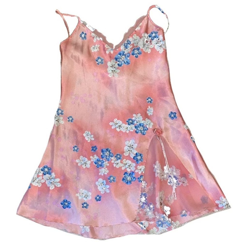 SOLD VINTAGE FLORAL SLIP DRESS